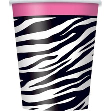 Event Party Store Zebra Bardak Karton 8'li