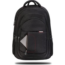 Classone BP-L100 Milano Serisi WTXpro Su Geçirmez Kumaş 15,6" Uyumlu Laptop, Notebook Çantası -Siyah