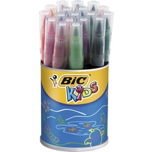Bic Kids Visaquarelle Fırça Uçlu Keçeli Boya Kalemi 18 Renk Kavanoz