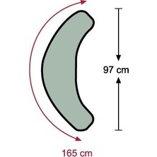 Ninniline Modus Hamile&Emzirme Yastığı ve Ana Kucağı Eki /Sarı-Kuzu