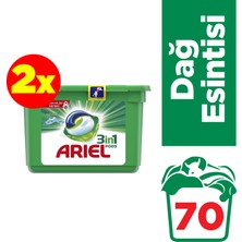 Ariel Pods  2 x 35 Yıkama (70 Yıkama) Sıvı Çamaşır Deterjanı Kapsülü Dağ Esintisi Beyazlar İçin