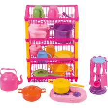 Güçlü Toys Mutfak Sepeti 4 Katlı Oyun Seti
