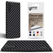 IPG Huawei P30 Pro Arka Koruyucu Stickler ( Siyah Karbon Fiber )