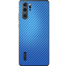 IPG Huawei P30 Pro Arka Koruyucu Stickler ( Mavi Karbon Fiber 4D )