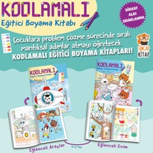 Kodlamalı Eğitici Boyama / 4-5 Yaş 1. ve 2. Seviye (2 Kitap)