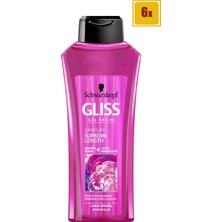 Gliss Supreme Length Şampuan 550 ml 6'lı Set