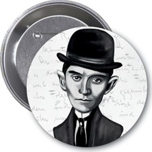 Franz Kafka (Karikatür) - Rozet