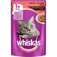 Whiskas Pouch Biftekli Kedi Maması 100 gr 24'lü Set