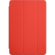 Crescent Apple iPad Mini 2. Nesil (2013) Prime Orj. Deri Smart Case Tablet Kılıfı (A1489/A1490/A1491) 7.9 İnç Kırmızı