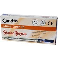 Caretta Colour Liner 95 Koyu Mavi Tükenmez Kalem 12'Li