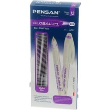 Pensan Global'21 Mor Tükenmez Kalem 12'Li