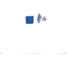 Otantik Gümüş Opal Taşlı Küpe