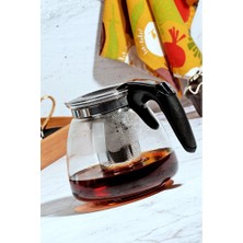 Kitchen World Süzgeçli lüx Cam Demlik - 1100 Ml