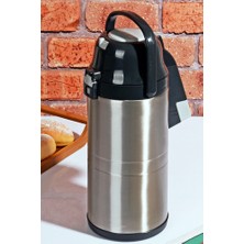 Kitchen World Çelik lüx Pompalı Termos - 4,5 litre
