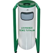 Palex 3560-4 U Tipi Bahçe Çöp Kovası Boyalı