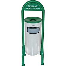 Palex 3560-3 Dört Ayaklı Bahçe Tipi Çöp Kovası Boyalı