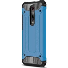 Microsonic Xiaomi Mi 9T Kılıf Rugged Armor Mavi