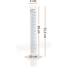 Isolab 250Ml Plastik Mezür Mavi Skala