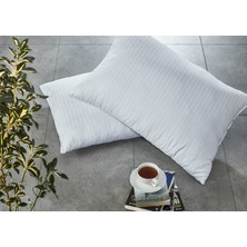 Komfort Home Çizgili Pamuk Saten Yastık 800Gr (2 Adet)