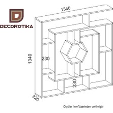 Decorotika Labrina Kitaplık Cordoba