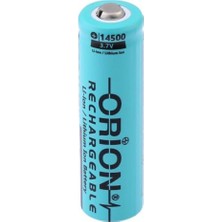 Orion 14500 3.7 V 900 Mah Şarjlı Li-Ion Pil (Başlı)