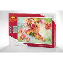 King Of Puzzle Kuru Güller Ahşap Puzzle 2000 Parça (NT51-MM)