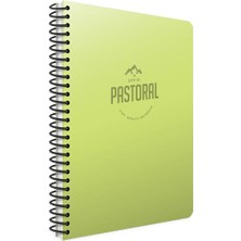 Gıpta A4 Defter 96 Yp. Kareli Spr. Pp. Kpk. Yeşil Pastoral