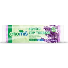 Ekomis Büzgülü Çöp Torbası Çilek,limon,lavanta 3'lü Paket Büyük Boy