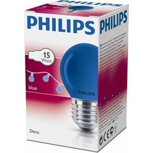 Philips Party 15W Mavi Renk Halojen Ampul 5'li