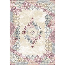 Resmiro Kaymaz Taban Yıkanabilir Osmanlı Motif Desenli Dijital Baskılı Halı
