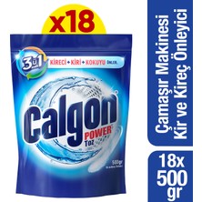 Calgon Çamaşır Makinesi Kireç Önleyici Toz 500 gr x 18 Adet