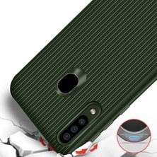 Case 4U Samsung Galaxy A60 Kılıf Ultra Korumalı Lux Line Silikon Arka Kapak Lacivert