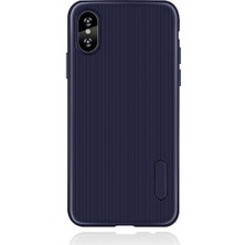 Case 4U Apple iPhone X Kılıf Ultra Korumalı Lux Line Silikon Arka Kapak Lacivert