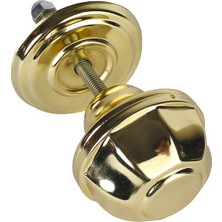 Nalburbaba  Sekizgen Sarı Kaplama Kapı Topuzu