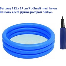 Bestway 122 x 25 cm 3 Bölmeli Renkli Havuz