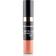 Cocosh She Matte Lipstick Lasting Lipgloss 2 in 1 Smile   Ruj  07 - Coffee