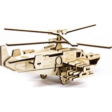 Miko D3D Model Helicopter Hokum-A 3 Boyutlu Ahşap Maket Puzzle