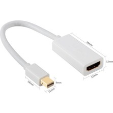 Triline Mini Display Port Hdmı Çevirici Adaptör 20Cm Apple Mac