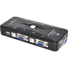 Triline 4 Port Usb Kvm Switch 4Pc Tek Monitör Kontrol