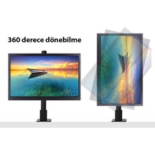 Triline Lcd Monitör Led Tv Full Hareketli Çelik Masa Tutucu