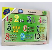 Playwood  Ahşap Eğitici Puzzle / Harfler Ve Rakamlar