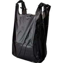 Arafplastik Siyah Hışır Atlet Poşet Büyük Boy 44 X 30 cm - 2 kg