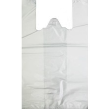 Arafplastik Hışır Atlet Poşet Renk: Beyaz - Orta Boy 37X27 cm - 1 kg