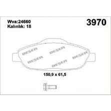 Beser Ön Fren Balatası P308 1 41 6 07 425393 425426 1609253080