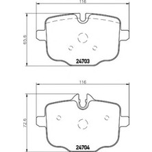Bosch Fren Balatası Arka Bmw 5 Serısı 535I 550I 550I Xdrıve 535D 10 5 Tourıng 535I 535D 10 Bos 0986494759