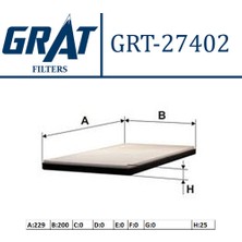 Grat Kabin Filtresi Alfa Romeo Gıulıetta 1.4Tb 1.6Jtdm 10 Grt 27402