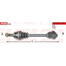 Mga Aks Sağ Fiat Linea 1.3Jtd 90 Hp 07 Mga 70189