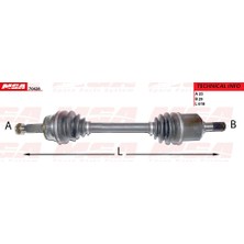 Mga Aks Komple Sol Hyundai Accent 0306 "Admıre 1.5 Crdı 3Cyl Dızel " Mga 70428