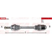 Mga Aks Komple Sağ Hyundai Accent 0306 "Admıre 1.5 Crdı 3Cyl Dızel " Mga 70429