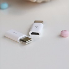 Shark Micro USB To Type-C OTG Dönüştürücü Adaptör Beyaz